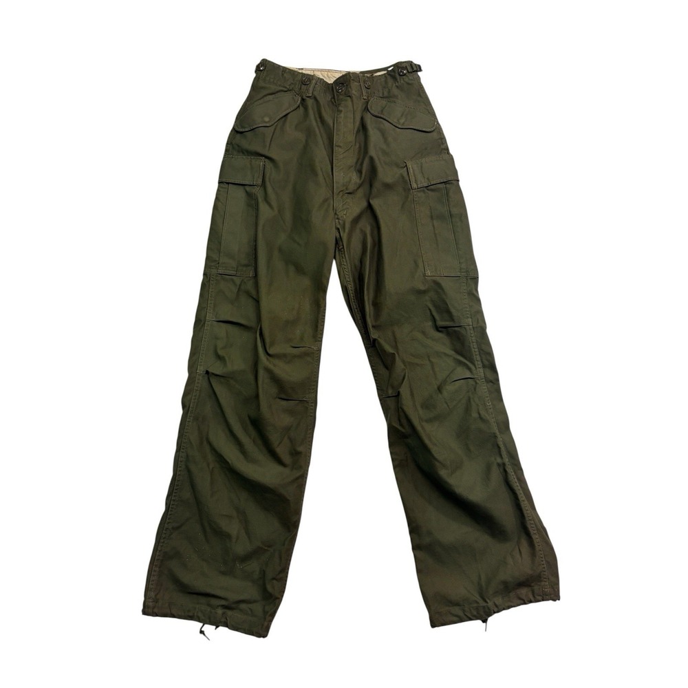 vtg 1958 US ARMY 30x32 M51 Field Trouers Pants Olive Green Wind Resistant Cargo